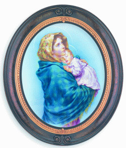 OVAL MADONNA OF THE STREET FRAMED PRINT OVAL MADONNA OF THE STREET FRAMED PRINT