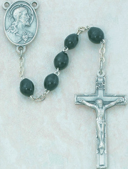 Men's Black Rosary Beads Men's Black Rosary Beads