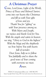 Thanksgiving &amp; Christmas Prayer Cards | Prospect Hill Company