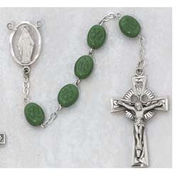 Irish Glass Bead Rosary