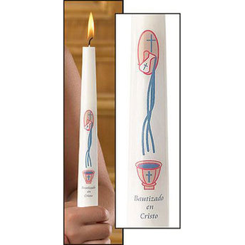 Communion Or Confirmation Candle Set, Spanish Complete
