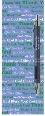 Laminated Prayer Bookmark With Appreciation Pen