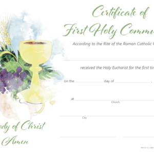 First Communion Program Cover – Prospect Hill Company