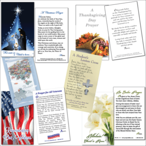 Prayer Cards & Prayer Bookmarks