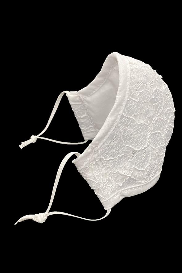 Children’s Cotton Shaped Face Mask with Lace Overlay – Prospect Hill Co.