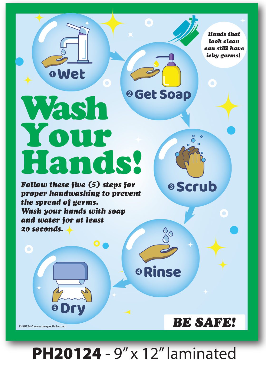 “Wash Your Hands!” School Signage – Prospect Hill Co.