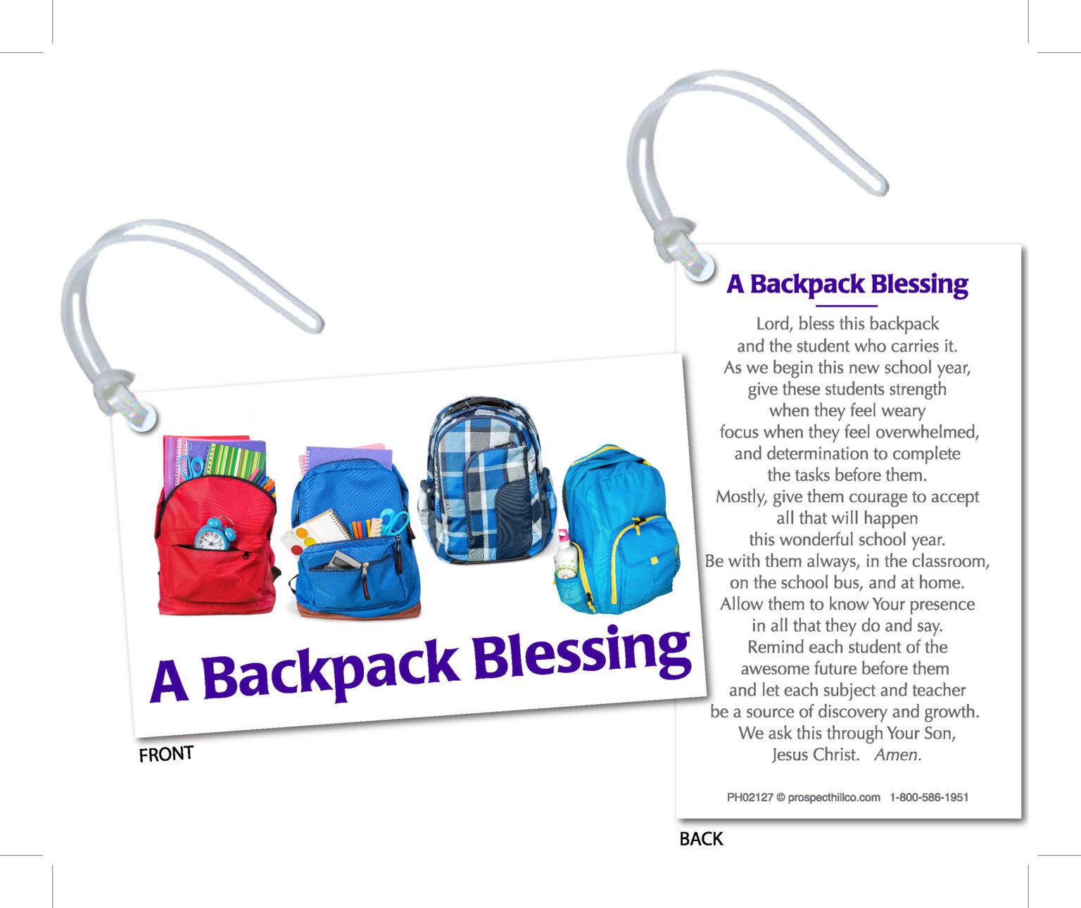 Backpack Blessing Prospect Hill Co.