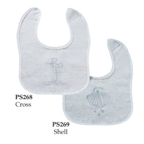 Embroidered Baptismal Bibs (Cross) Prospect Hill Co.
