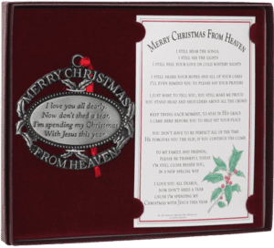 Merry Christmas from Heaven ornament | Religious Goods Brockton MA | Prospect Hill Co