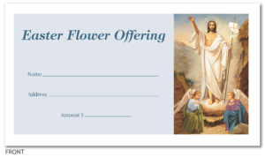 Easter Flower Offering Envelopes (100 count)