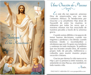 Easter Prayer Card  (box of 100) - Spanish