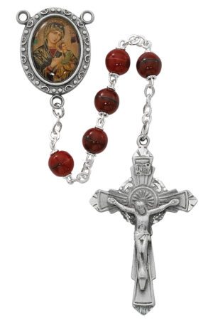 7MM O.L. Perpetual Help Rosary (R538DF)