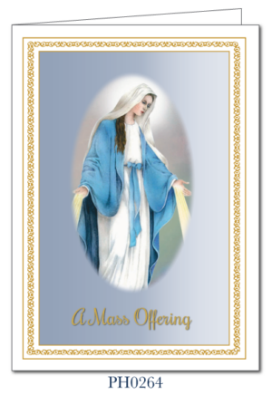 Mass Cards for the Living and Deceased (box of 50 complete with envelopes) PH0264