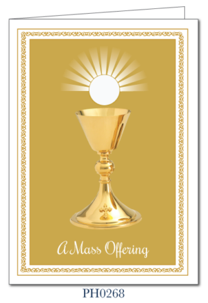 Mass Cards for the Living and Deceased (box of 50 complete with envelopes) PH0268