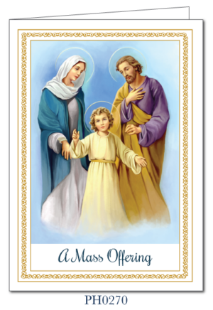 Mass Cards for the Living and Deceased (box of 50 complete with envelopes) PH0270