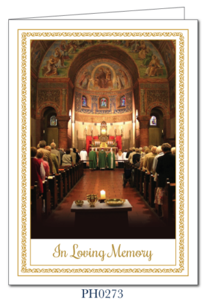 Mass Cards for the Living and Deceased (box of 50 complete with envelopes) PH0273