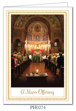 Mass Cards for the Living and Deceased (box of 50 complete with envelopes) PH0274