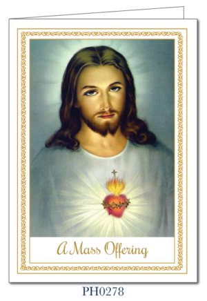 Mass Cards for the Living and Deceased (box of 50 complete with envelopes) PH0278